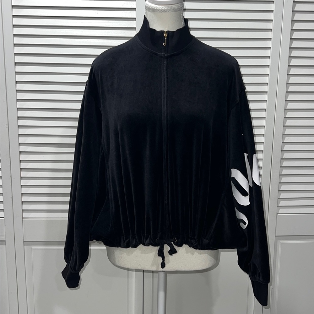 Juicy Couture Black Astor Track Velour Batwing Jacket 🖤